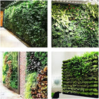 Hanging Planting Grow Bags, 49 Pockets Hanging Vertical Wall Planter Wall Mounted Grow Bag Outdoor Indoor Gardening Vertical Greening Flower Container, Planting Bags Storage Bags(1.0 m × 1.0 m, Black)