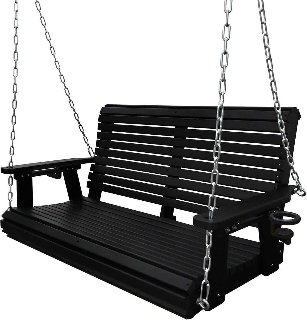 hdpe porch swing with 18/8 stainless steel bolts, main product view