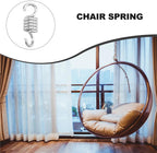 Hammock Chair Spring 3 Pcs Hammock Chair Spring Heavy Duty Metal Swing Accessory Hanging Relaxation Suspension Set