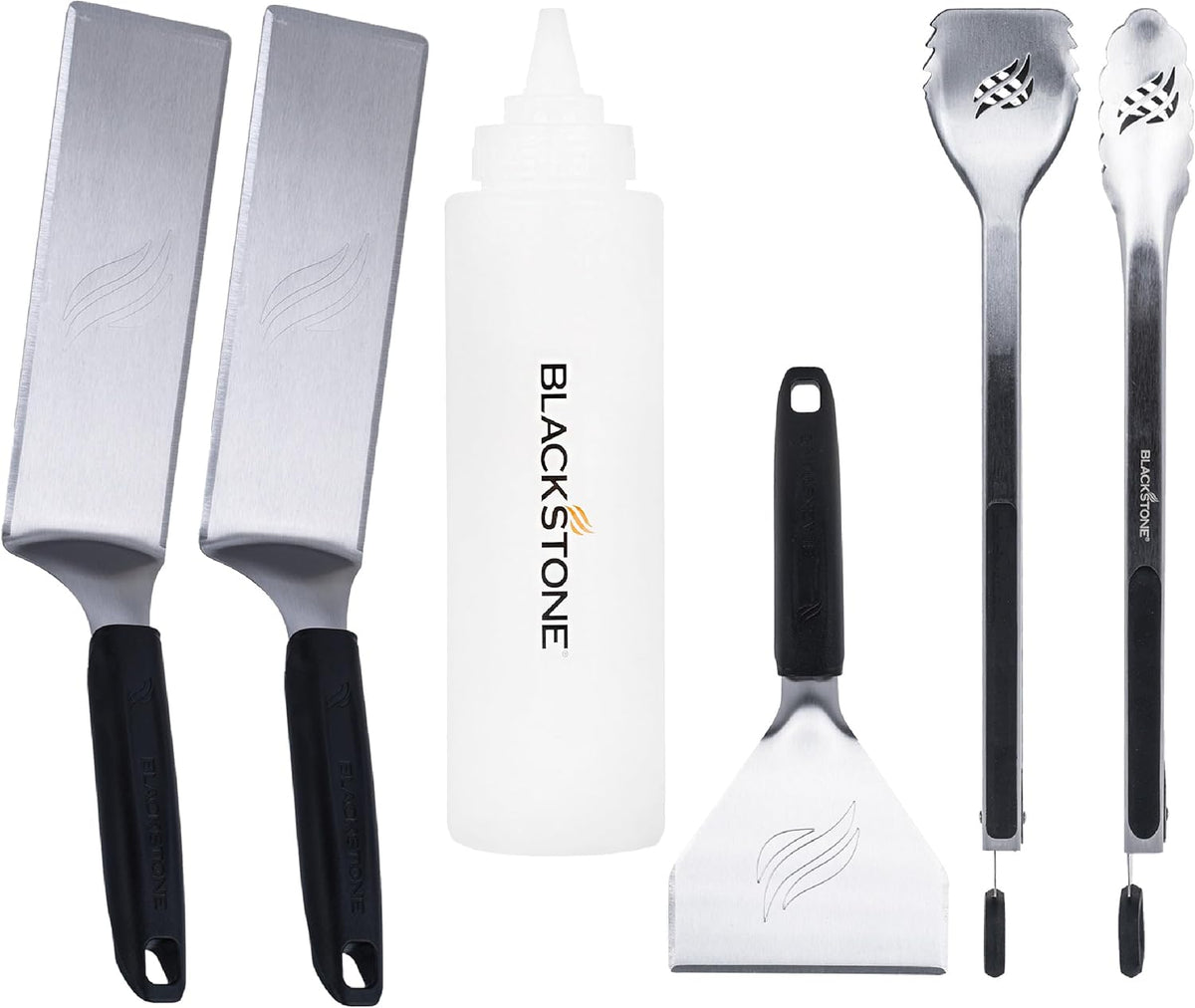 blackstone® essential griddle accessory toolkit for cooking, 6 shown in use