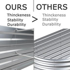 12x2x1ft(2 Pack) Galvanized Raised Garden Bed,Outdoor Planter Box Metal Patio Kit Planting Bed for Vegetables Flowers Herb,Silver