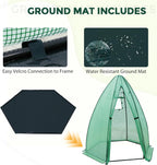 eagle peak portable mini dome greenhouse with zippered, package contents