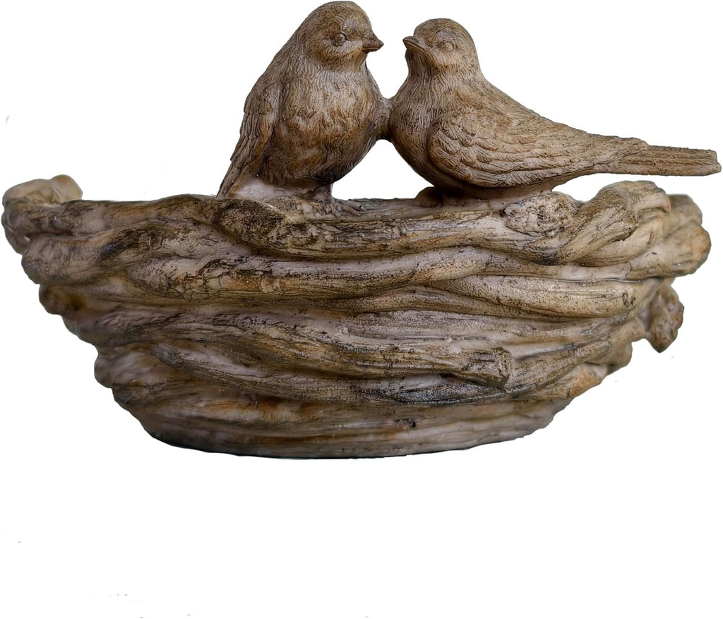 Outdoor Bird Feeder Wild Bird Bath Bowl, 7.8×7.8×5.1 Inches