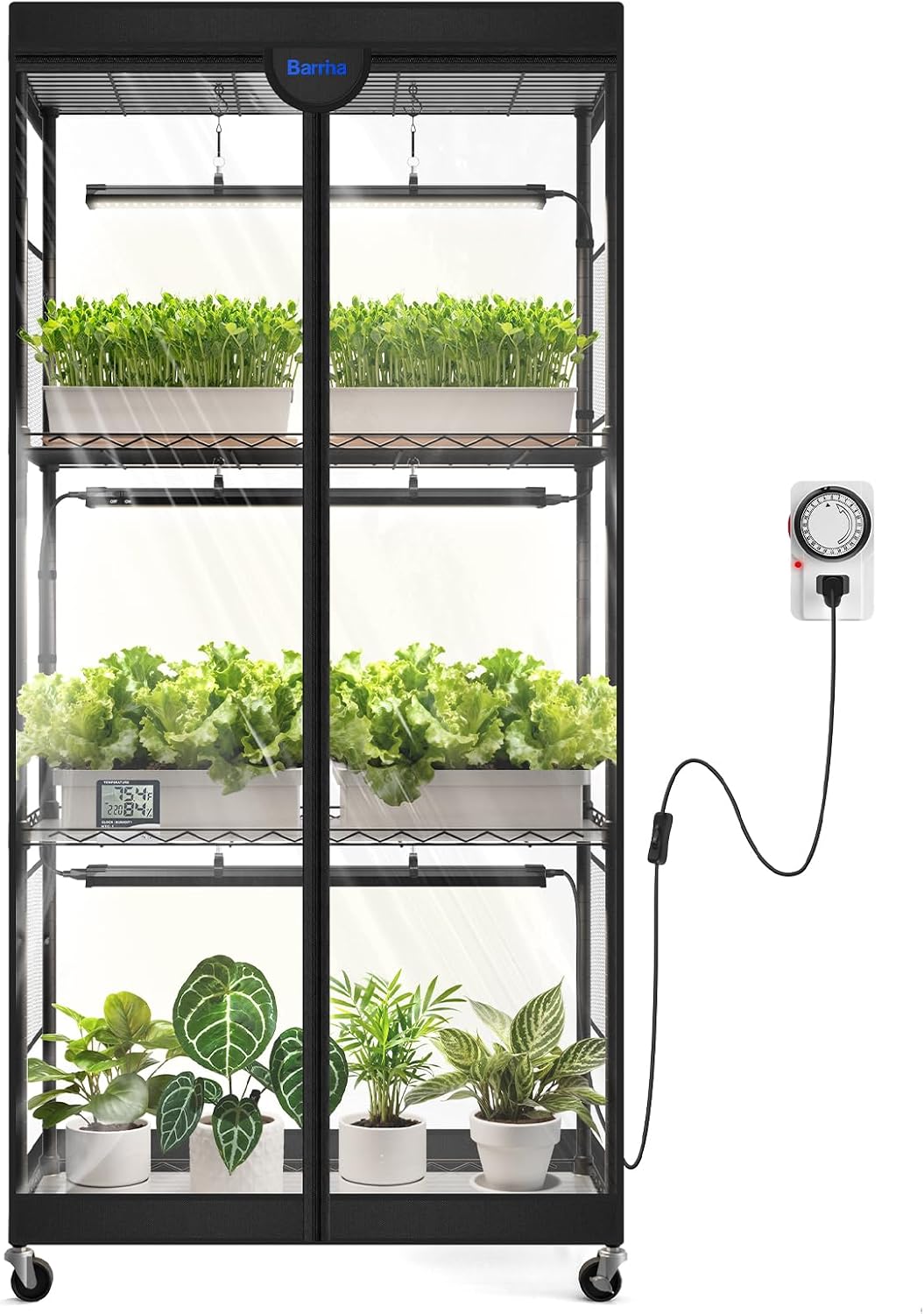 barrina lp750 indoor greenhouse with grow light, 4, main product view