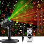 Laser Christmas Projector Lights Outdoor: Waterproof Outdoor Christmas Decorations Laser Light, Projection Christmas Lights for Outside with 5 Patterns, Xmas Spotlight for Yard Garden Holiday Party