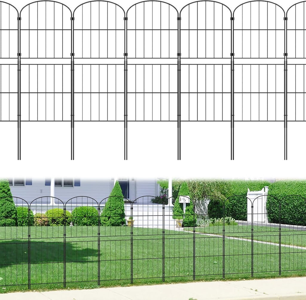 pinpon 10-panel arched garden fence 37.5inh x 10.4ftl, main product view