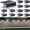 solar fence lights outdoor - 3000/4000/6000k 3 mode, main product view