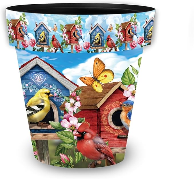 Briarwood Lane Floral Birdhouses Medium Planter