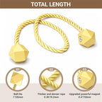 Hion Magnetic Curtain Tiebacks Golden 6 Pack, Curtain Tiebacks Buckles Holdbacks Holders Hooks Clip for Home Bedroom Office Decorative Thick or Thin Curtain