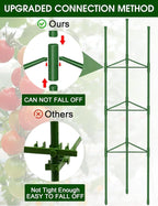 Tomato Cage, 3Pack 51.2inch Tall Tomato Trellis Triangle Tomato Cages for Garden Climbing Plants, Raised Garden Bed Plant Support Stakes for Garden,Pots, Plant Cages & Supports（Extra Bold）