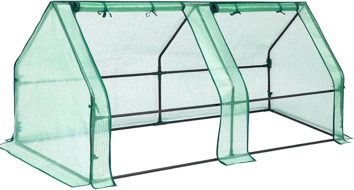 ohuhu portable mini greenhouse, 71"x36"x36" greenhouses for outdoors, main product view