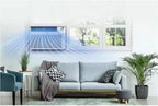 lg 10000 btu window air conditioners [2023] remote shown in use