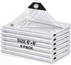 6 x 8 ft clear tarps waterproof for shown in use