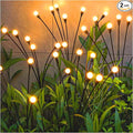 TONULAX Solar Garden Lights - Upgraded Solar Swaying Light, Sway by Wind, Outdoor Lights, Yard Patio Pathway Decoration, High Flexibility Iron Wire & Heavy Bulb Base, Warm White(2 Pack)