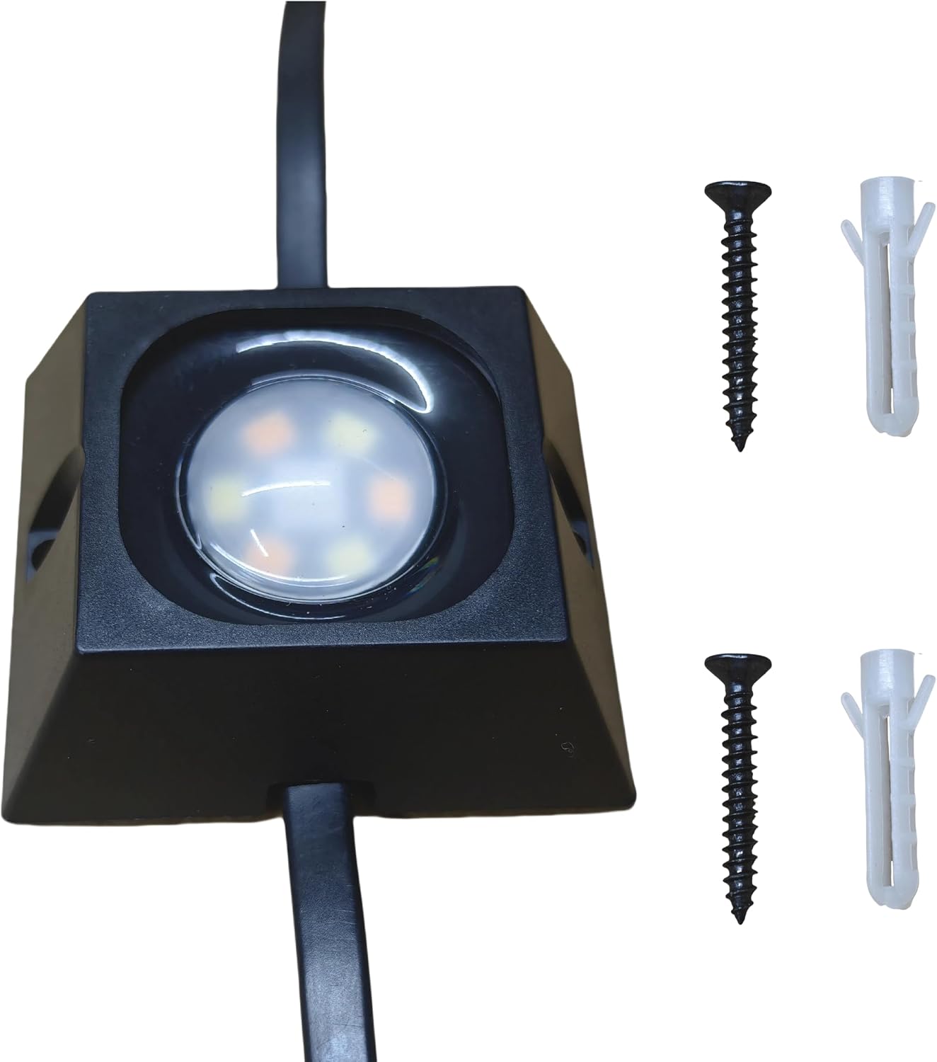 60/90/120 Packs Light Clips Mounts Bracket Compatible with Govee Outdoor Lights Pro （H706） 200FT, 128 Packs，250 Screws Included,Black