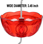 Ant Moat for Hummingbird Feeders, Humingbird Feeder Ant Moat, Vintage Style Hummingbird Ant Guard, 5 OZ Large Ant Moat, Ant Motes - Ant Guard(4 Pack, Red)