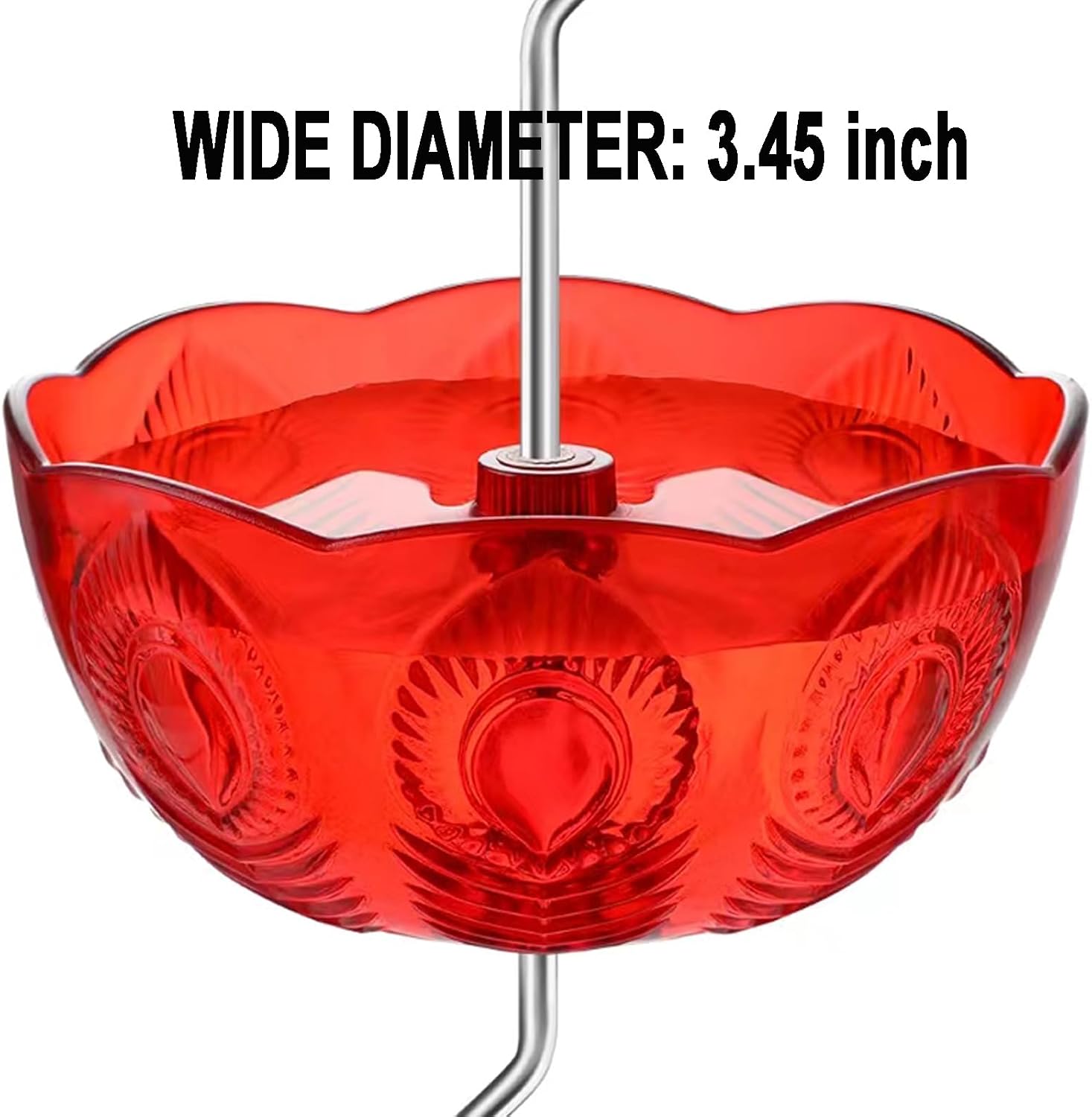 Ant Moat for Hummingbird Feeders, Humingbird Feeder Ant Moat, Vintage Style Hummingbird Ant Guard, 5 OZ Large Ant Moat, Ant Motes - Ant Guard(4 Pack, Red)