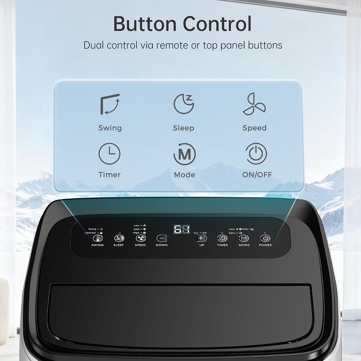 14000 btu portable air conditioners, 3-in-1 floor stand on a desk or shelf