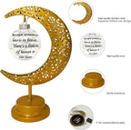 Sympathy Lantern - Moon Remembrance for Loss of Loved One; Bereavement Gift Honoring Mother, Father - Funeral Condolences