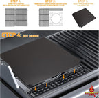 7671 Crafted Glazed Baking Stone for Weber Genesis - Pizza Stone for Grill | Fits Genesis E/S/EPX/SPX 325/335/435&SmokeFire. 16.25"x16". Cordierite stone,glazed non-stick. Heat-safe.Crispy pizza crusts.