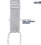 ENO Helios XL Suspension System - Ultralight Tree Strap for Hammock - Hammock Accessories for Camping, Hiking, and Backpacking - Grey