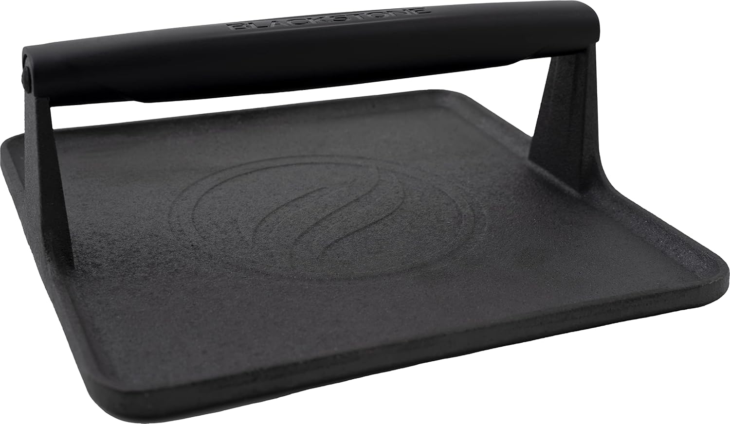 Blackstone 5554 Pre-Seasoned Cast Iron Griddle Grill Press, 10" x 10" x 4" | Signature, XL Extra Wide Base, Heavy Duty, Heat Resistant Handle, Square