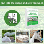 10ft x 50ft plant covers freeze protection, side view