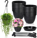 roshtia 24 pcs 6.3 inch plastic hanging pots, main product view