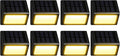 solar fence lights 12 pack, outdoor waterproof solar, main product view