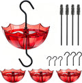 Ant Moat for Hummingbird and Oriole Feeder, (5 OZ, 4 Pack) | Large Capacity Umbrella Hummngbird Feeder Parts Hanging Ant Guard( 3.94 inch / 100 mm in diameter), Feeder Accessory Hooks