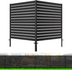 no-dig metal privacy fence screen, 48" h ×, main product view