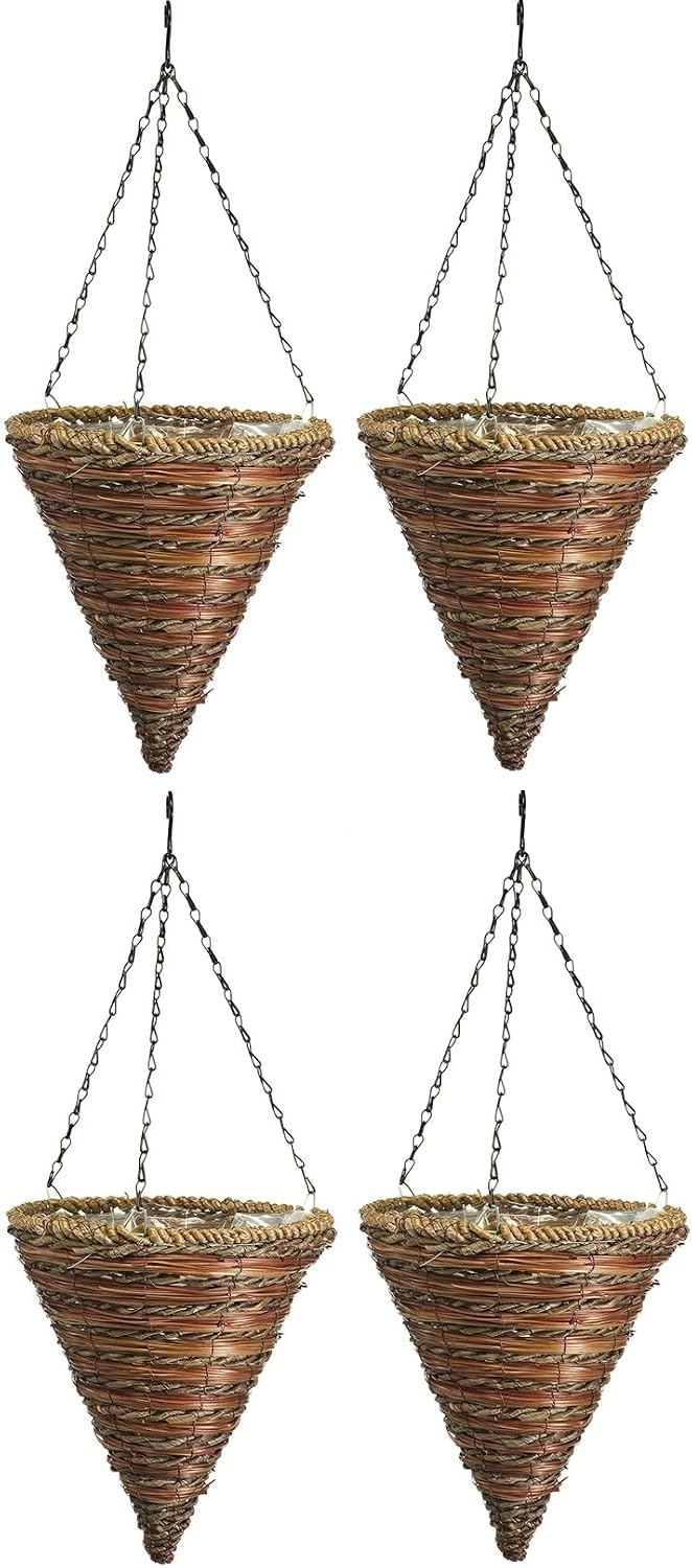 green thumb 88636gt 12" rope & fern wicker, main product view