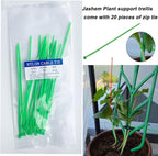 Garden Trellis for Climbing Plants 12 PCS Plastic Indoor Trellis for Potted Plants Green Stackable Mini Climbing Plant Stupport DIY Flower Pot Support for Pea Vegetable Clematis (12 Packs)