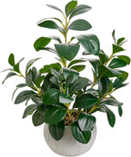 alphaacc 17" artificial ficus cement pot home kitchen, main product view