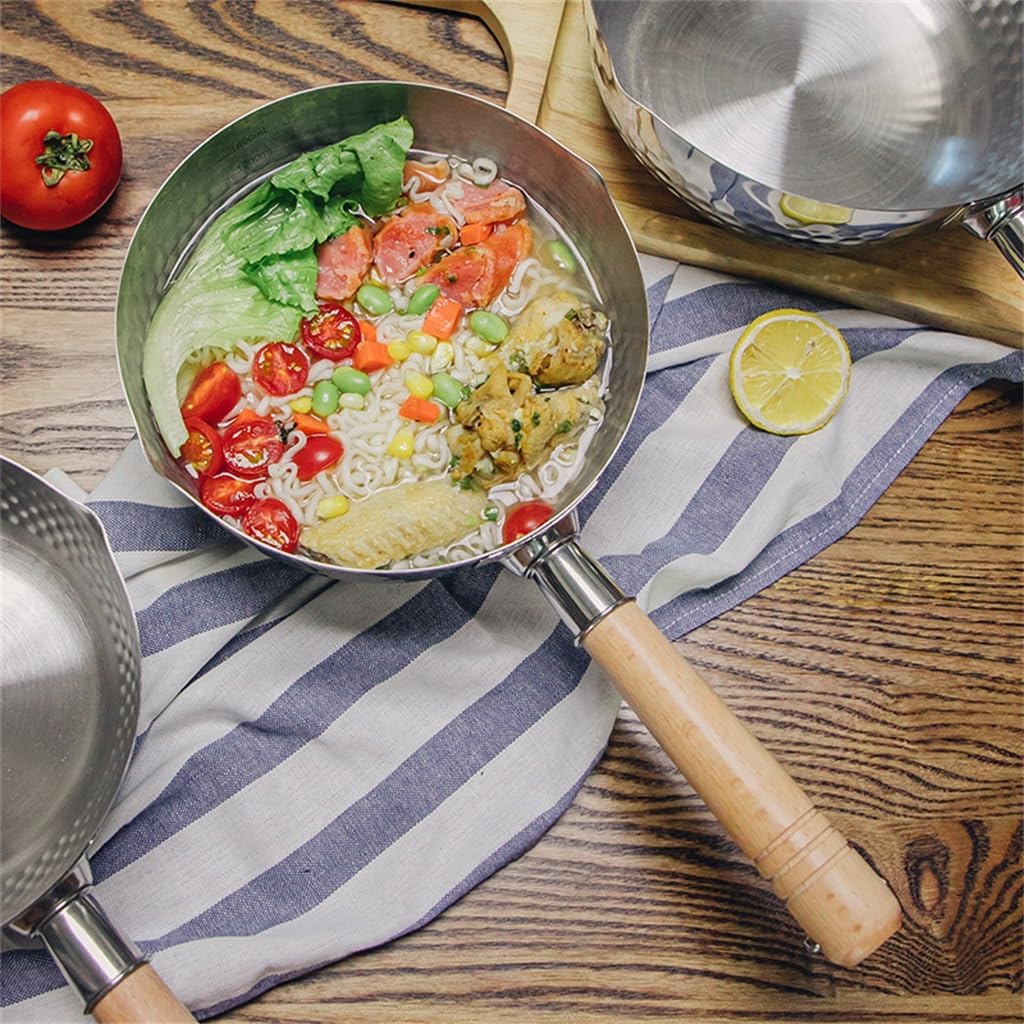 Food Grade Stainless Steel Snow Pan Milk Pot Add Thick Household Hammer Grain Soup