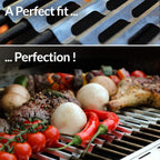Food Grade Aluminum Disposable Grill Grate Liners, Pack of 12 Grill Toppers/Liners (12 x 20 Inch)