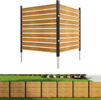 aoxun 2 panels wood privacy screen, 41" x, main product view