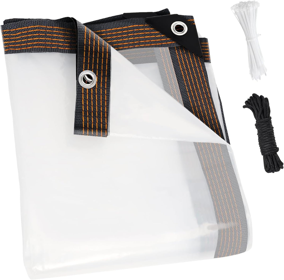 10x12ft heavy duty clear waterproof tarp,outdoor garden rainproof, main product view