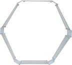 Sunnydaze 11.75" H Raised Metal Garden Bed - Galvanized Raised Garden Bed Outdoor for Vegetables and Flowers - Silver - Hexagon