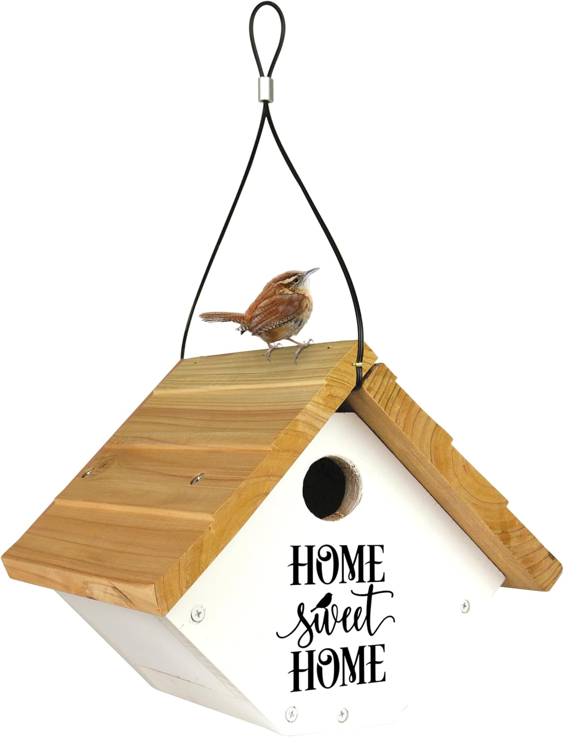 Wild Wings WWLH2-DECO Farmhouse Wren House, White