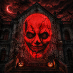 12 in 1 Halloween Halloween Projector Outdoor - 3D Dynamic Halloween Decorations,Clearer Skull/Spider/Pumpkin/Witch Cauldron HD Patterns,Holiday Lights for Window Garage Door Cover