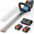 SENIX 40V 24-Inch Cordless Hedge Trimmer, 1-Inch Cut, Grey | Includes 2 Batteries & Dual-Port Charger, Dual-Action Blades, Lightweight, Ideal for Yard Landscaping