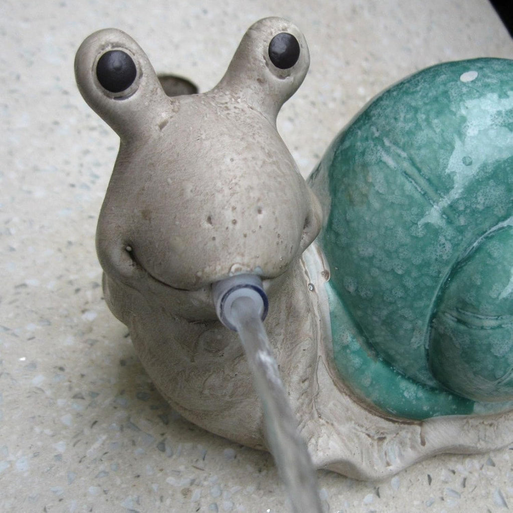 Spitters for Small Ponds, Animal Pond Sprinkler, with Water Pump, Outdoor Water Feature Statue, Yard Garden Decoration for Ponds