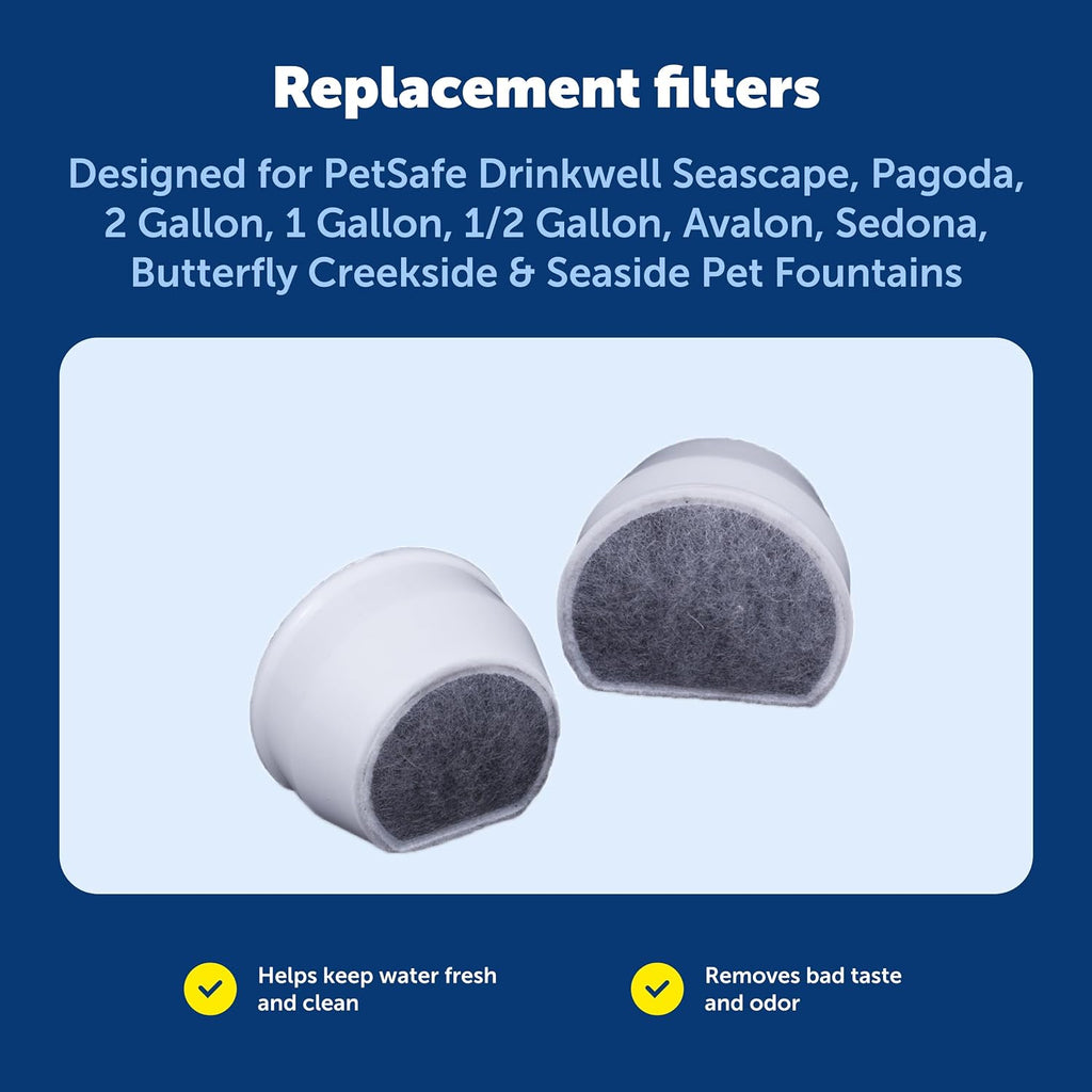 PetSafe Drinkwell Pet Fountain Replacement Carbon Filters, (Pack of 48)