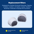 PetSafe Drinkwell Pet Fountain Replacement Carbon Filters, (Pack of 48)