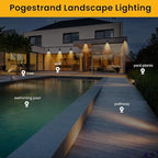 Low Voltage Landscape Lighting,6 Pack Outdoor LED Landscape Spotlights with Transformer 27V Garden Lights Pathway Lights IP65 Waterproof 3000K Warm White
