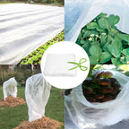 garutom plant covers freeze protection 10ft x 50ft, side view