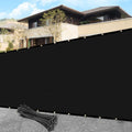 5' x 10' black privacy screen fence cover, main product view