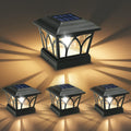 volisun solar fence post cap lights, edison led, main product view