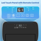 inverter 16000 btu portable air conditioner, 3 in, front angle view
